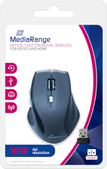 Mediarange Mros203 Wireless Mouse Black/Grey