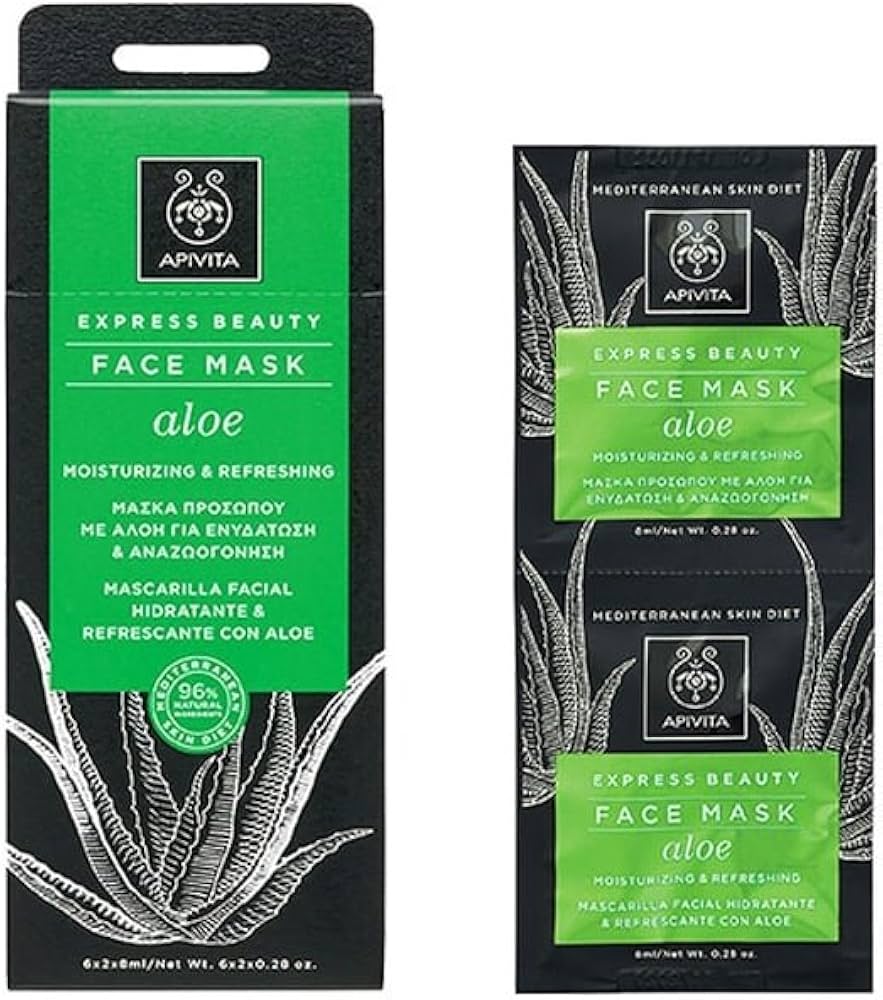 Apivita Express Aloe 2x8ml, Face Mask