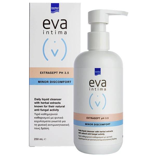 Intermed Eva Intima Wash Extrasept Ph3.5 Daily Cleaning And Natural Antifungal Protection Of The Intimate Area 250ml