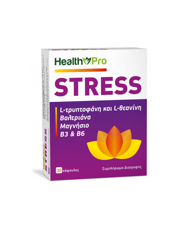 HEALTH PRO Stress, Dietary Supplement For The Normal Functioning Of The Nervous System 30caps