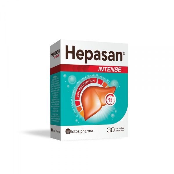 HEPASAN food supplement INTENSE, 30 capsules.
