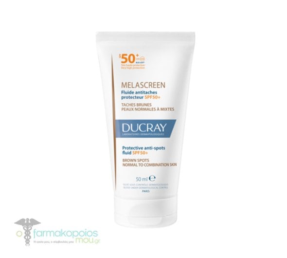 Ducray Melascreen Protective Antispots Fluid Normal To Combination Skin Spf50+, 50Ml