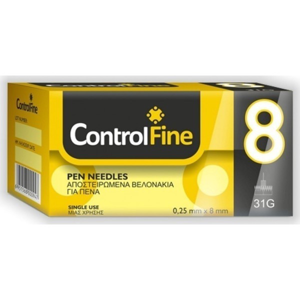 Project Controlfine Pen Needles 8Mm 31G 100Pcs