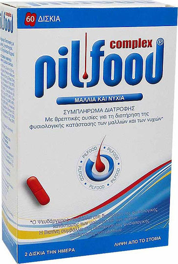 Pharmazac Pilfood Complex Dietary Supplement for Hair Loss, 60 tablets