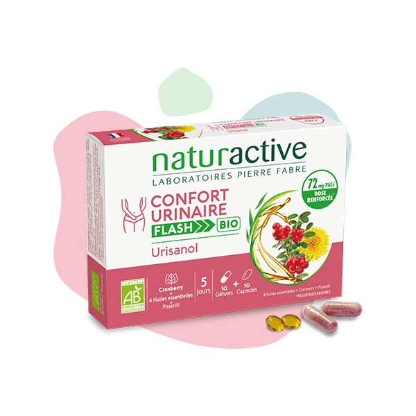 Naturactive Urisanol Flash BIO 5-Day Treatment for Urinary Tract Infections 10 caps + 10 soft caps