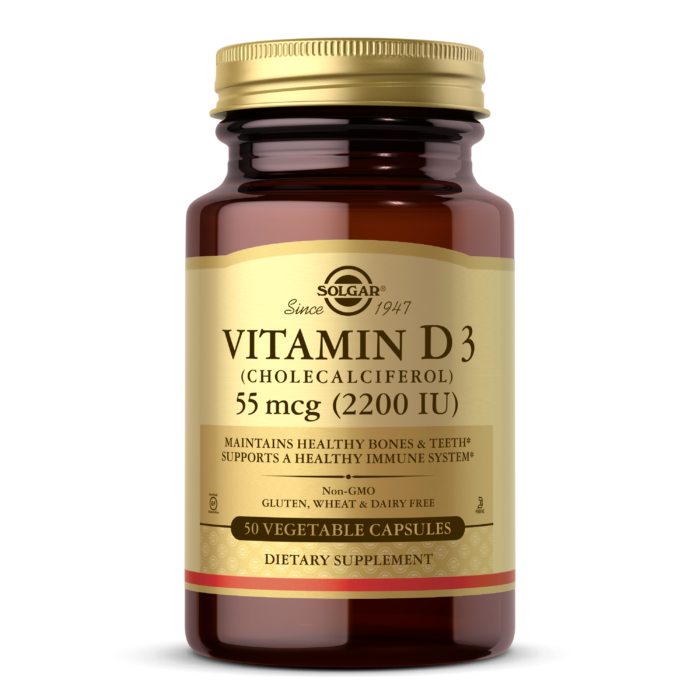 Solgar Vitamin D3 55Mcg (2200Iu) 50 Capsules