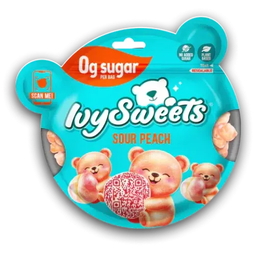 Ivysweets Sour Peach Gummies 50g