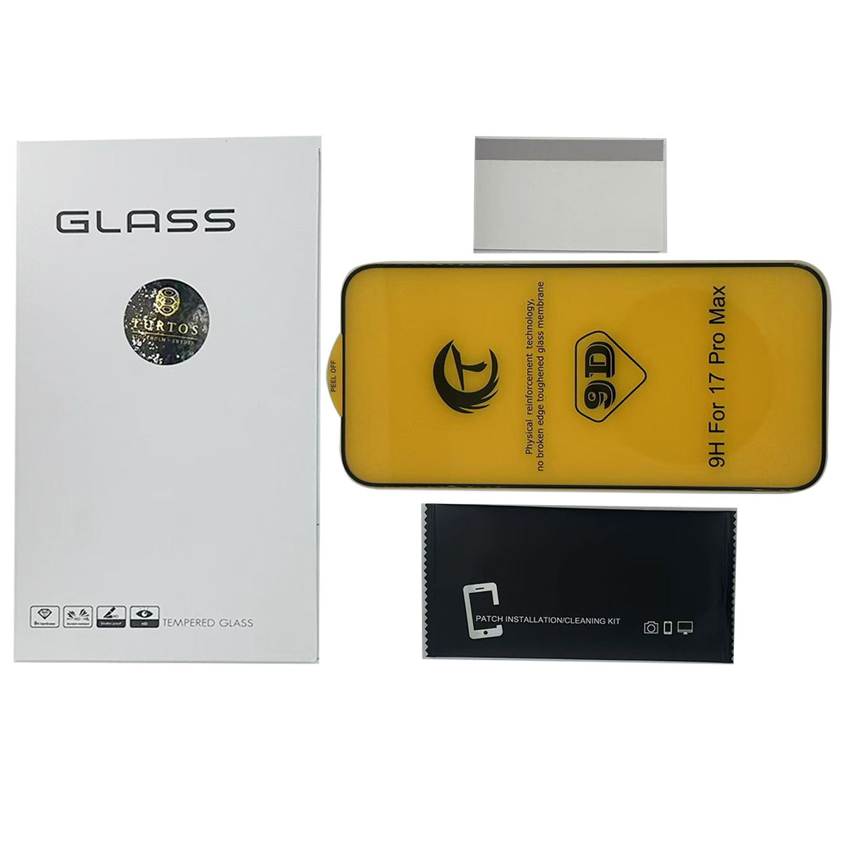 iPhone 17 Pro Max Full cover TURTOS tempered glass