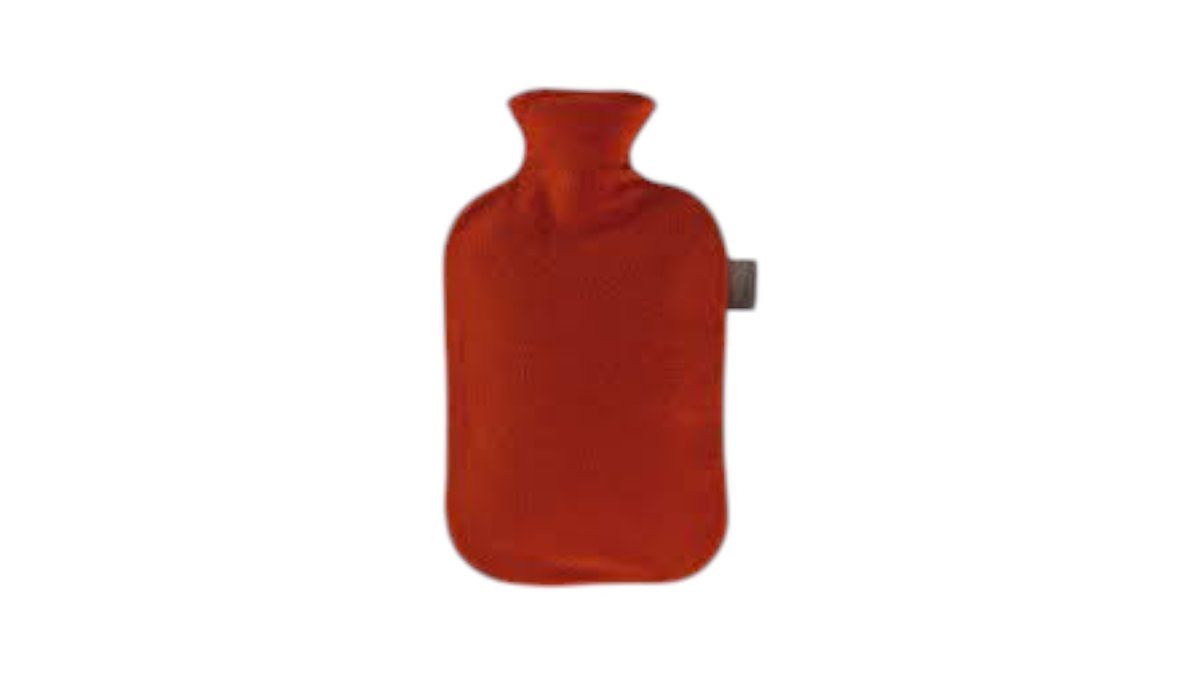 Hot Water Bottle With Fabric Cover 2L Red Color