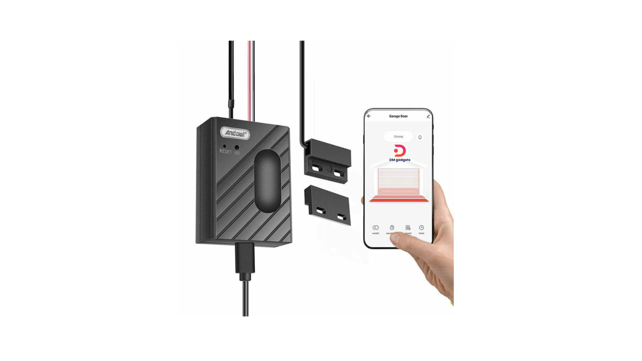 642AL-3#Andowl®Q-CK400 Wi-Fi Smart Garage Door Opener