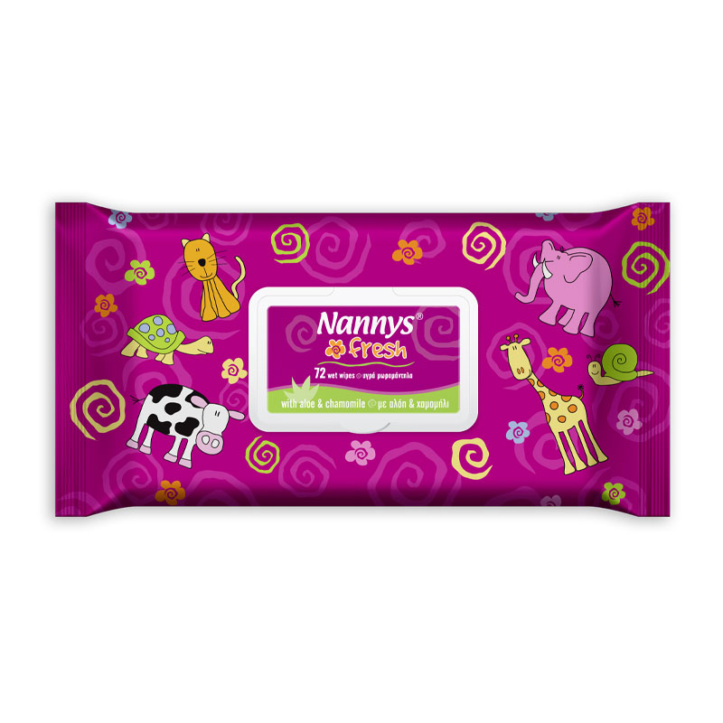 NANNYS FRESH 72 Wipes