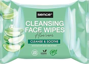 SENCE Cleansing Face Wipes 20 Aloe Vera