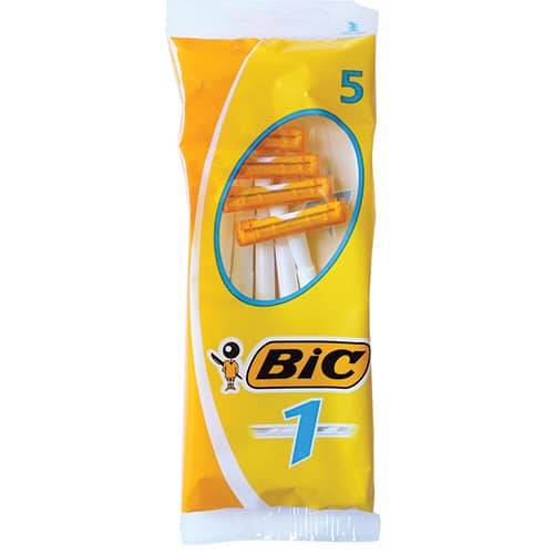 BIC 1 Blade x5 Razors