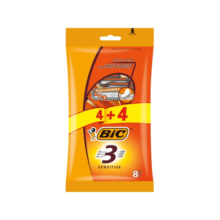 BIC 3 Blade x8 Razors