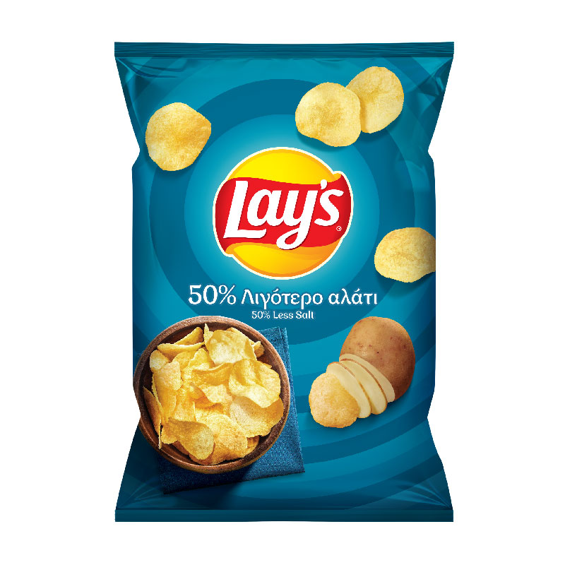 LAYS 50% Less Salt 90G