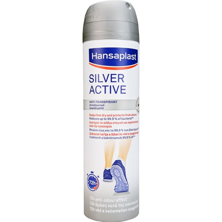 Hansaplast Silver Act Deofot Spray 150ml – deodorant, foot care, silver protection