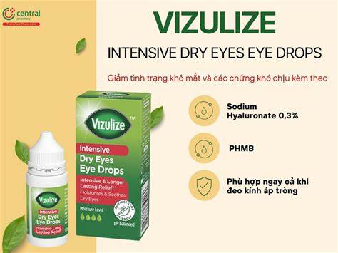 Vizulize Intensive (Dry Eyes) Eye Drops, 10ml (Special Offer 1+1)