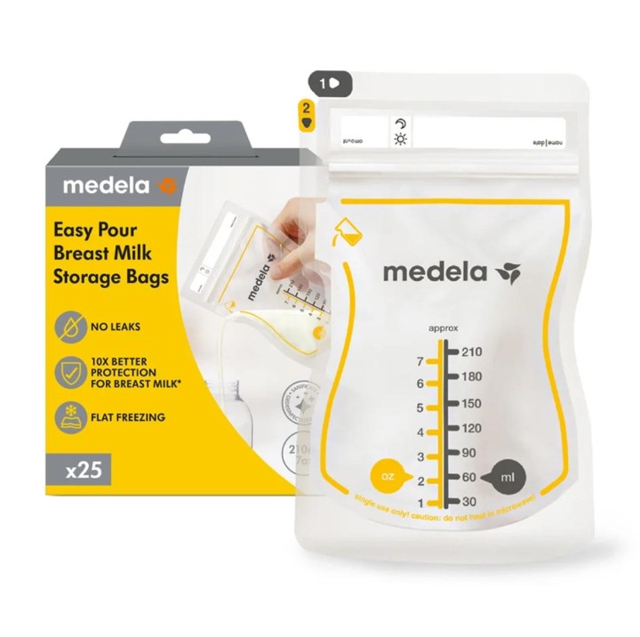 Medela Breast Milk Storage Bags 210ml 25pcs