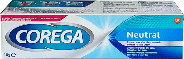 Corega Neutral Denture Fixative Cream 40g