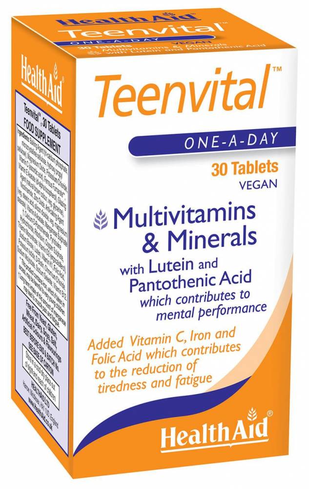 Health Aid Teenvital Multivitamins & Minerals 30 Tablets