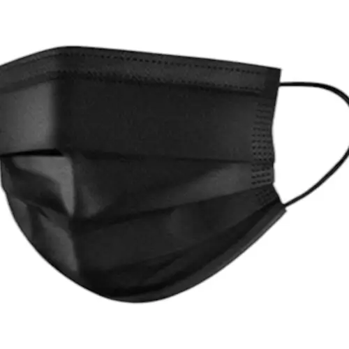 MEDICAL BLACK FACE MASK 5X10PCS (PL)