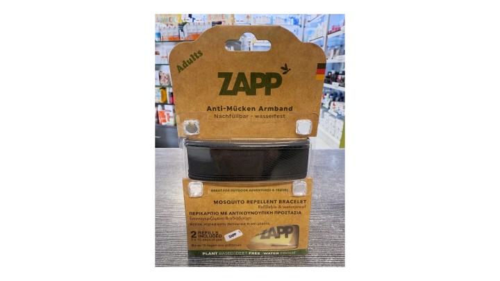 Zapp mosquito bracelet + 2 refills (Black)