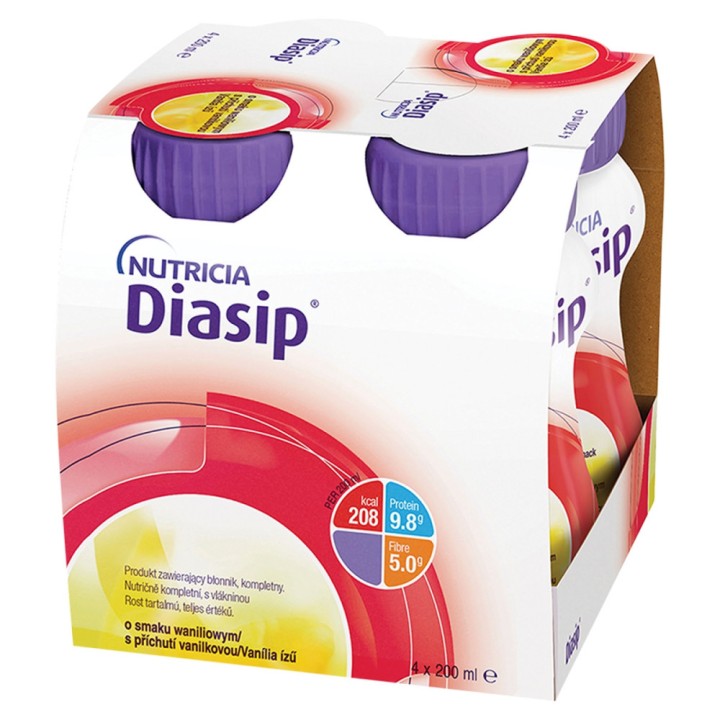 Diasip Food for special medical purposes vanilla 4 x 200 ml