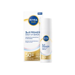 Nivea Face 2-in-1 Primer UV Serum SPF 50+ 30ml – face serum, sunscreen