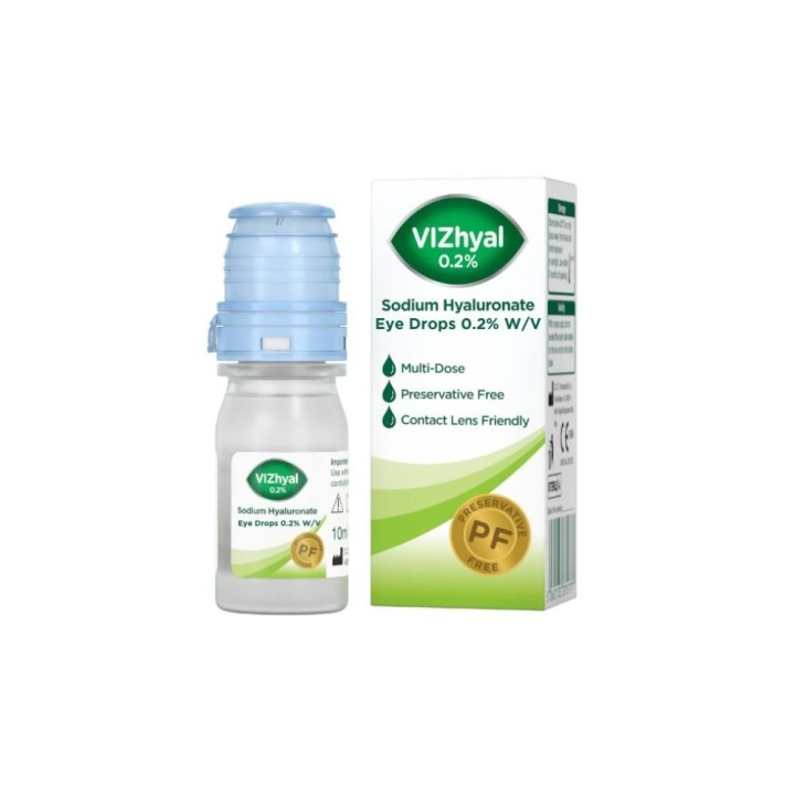 Vizulize Vizhyal 0.2% Preservative Free Eye Drops 10Ml
