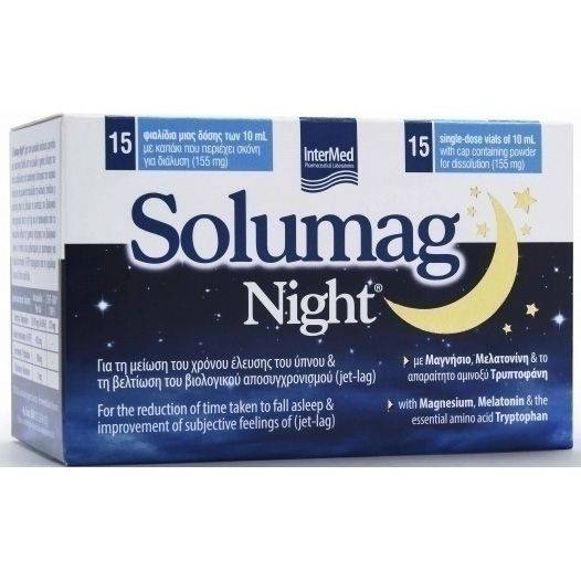 Intermed Solumag Night Supplement For Insomnia 15 Ampoules