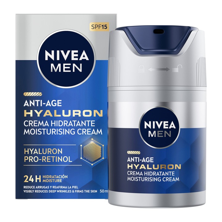 NIVEA MEN Active Age Hyaluron Anti-Wrinkle Moisturizer SPF15