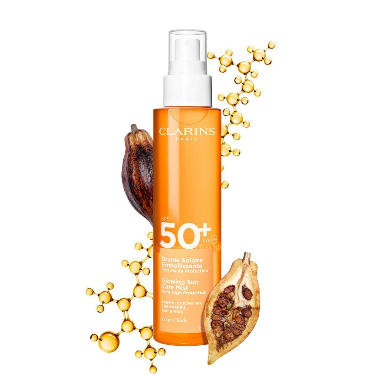 Clarins SOLAIRE eau en brume corps SPF50+ vaporizer