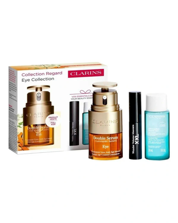 Clarins DOUBLE SERUM EYES CASE Skincare set