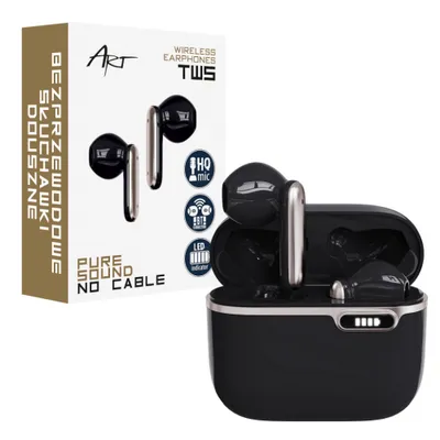 Wireless Earphones Art Tws + Docking Station Usb C Ap – Tw – B4B Black