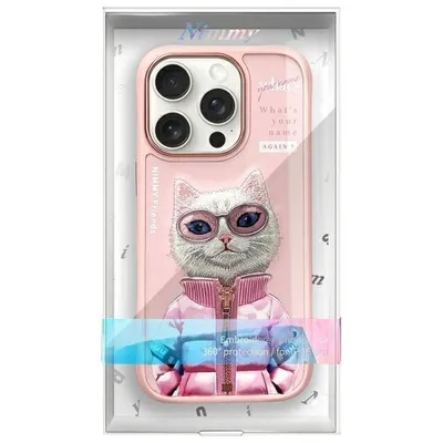 Nimmy Case Cool&Cute 2.0 Cat For Iphone 16 Pro Pink