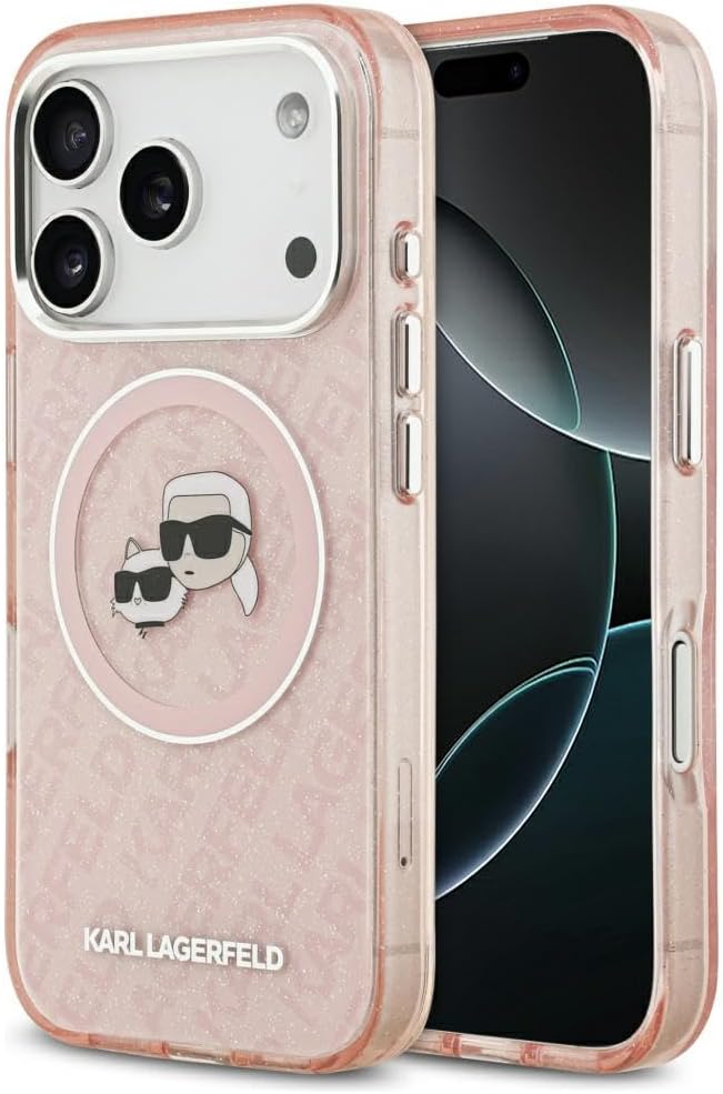 Karl Hc Magsafe Iml Glitter K&C Heads, Pink - 17 Pro Mаx