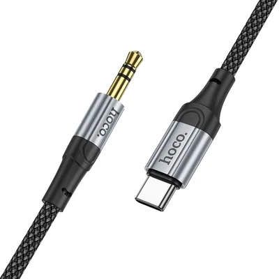 Hoco Cable Aux Jack 3,5 Mm To Type C Upa19 1 M Silver