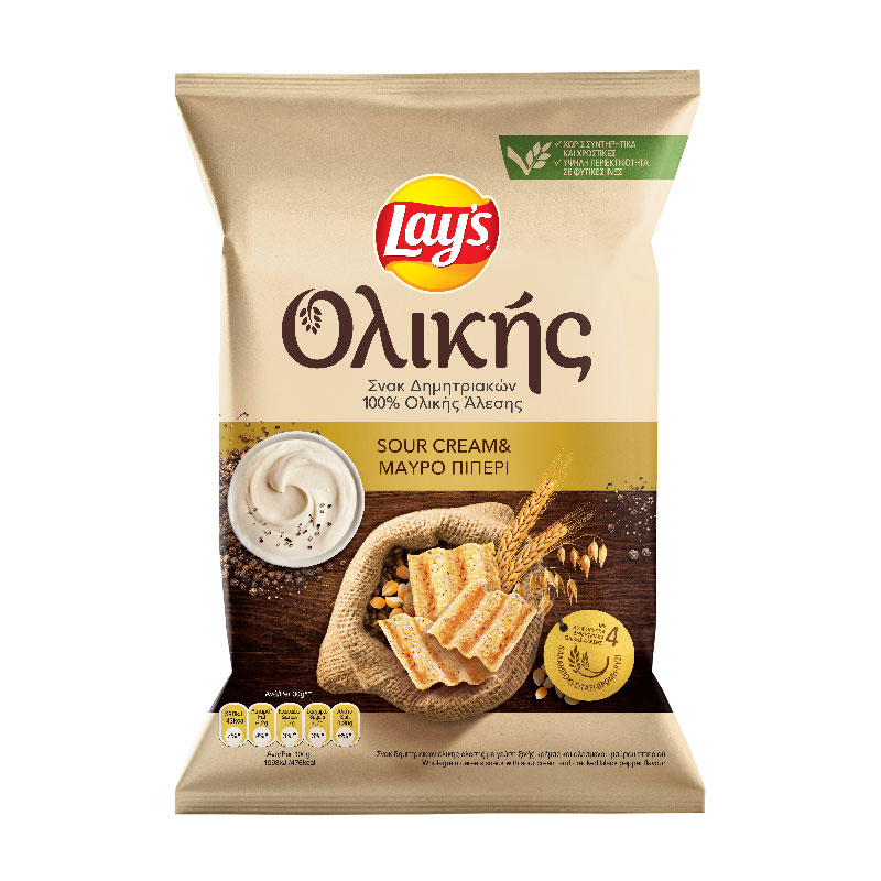LAYS Wholegrain Sour Cream & Black Pepper 95G