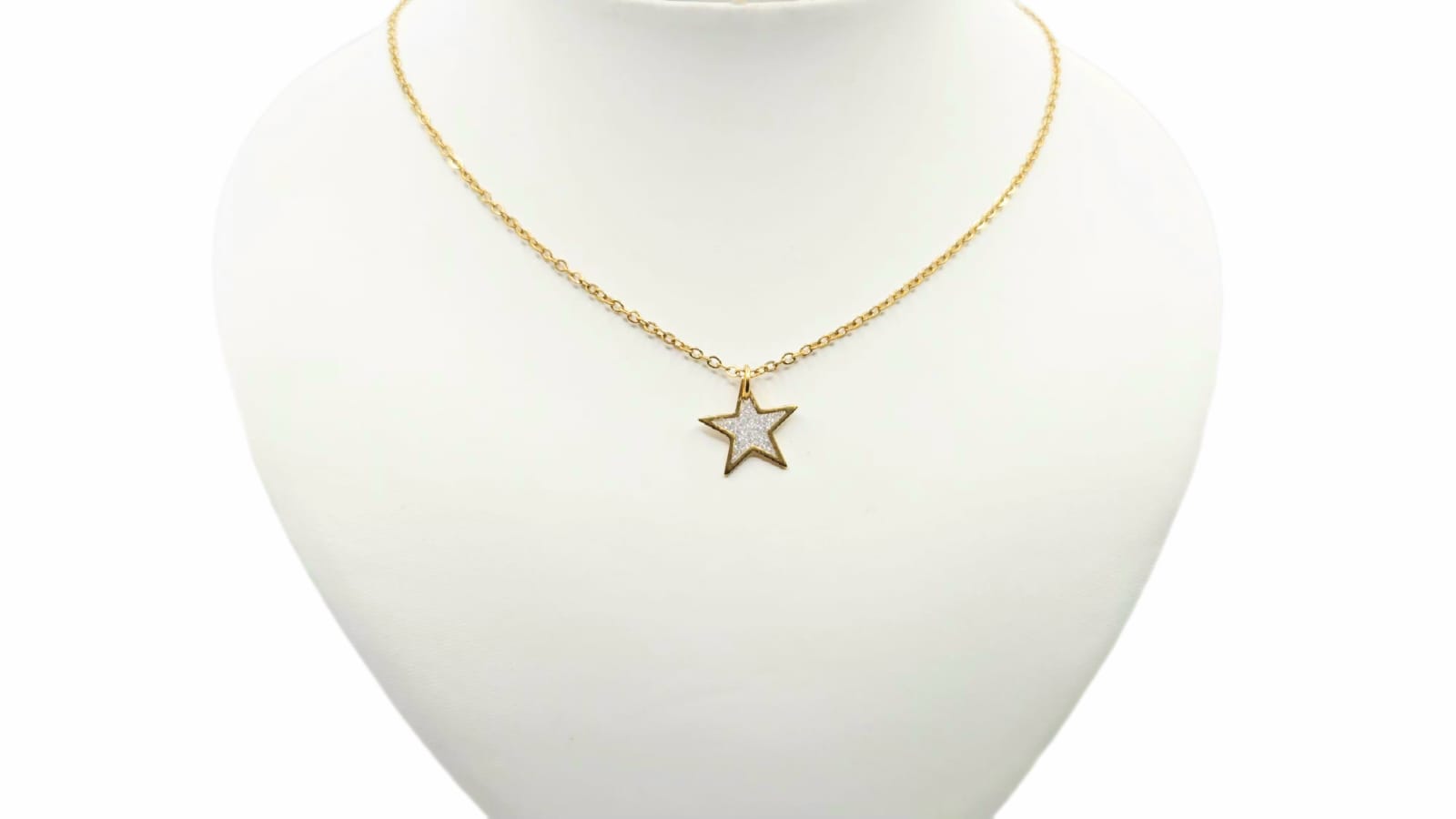 Gold Silver Star Necklace. Cod. 11
