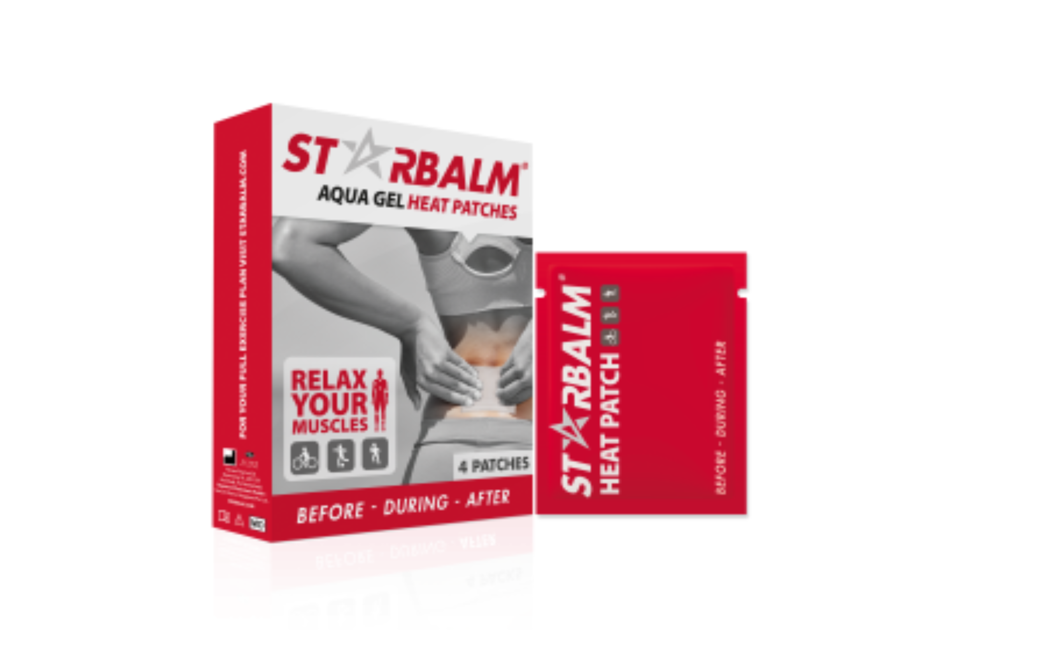Starbalm Aqua Gel Heat Patches 4 pack