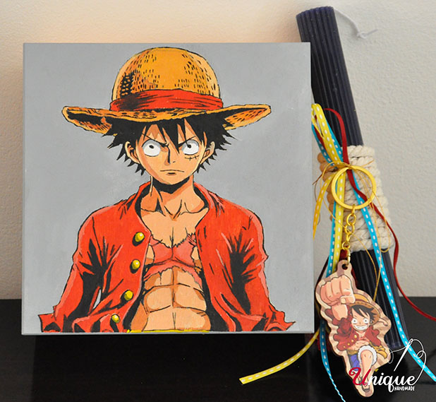 Easter Set Lampada & Wooden Box "One Piece Luffy"