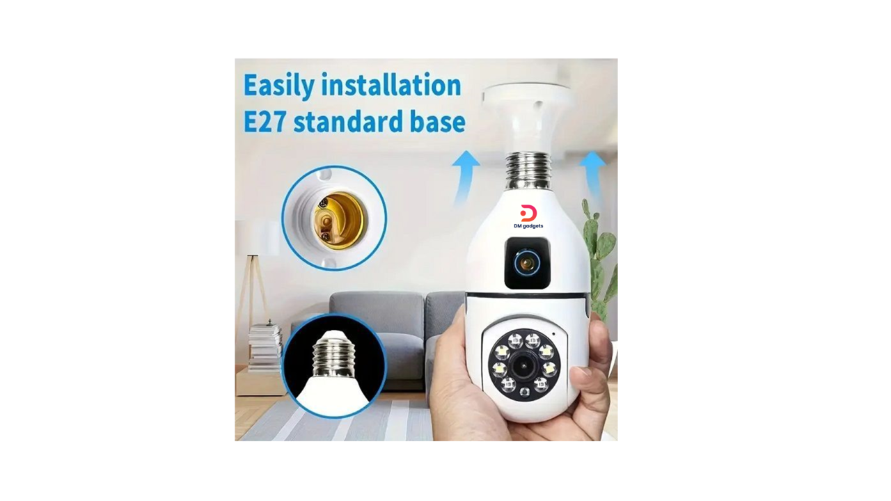 401A-1#DM®080021 IP security camera – Dual – Lamp E27 – White