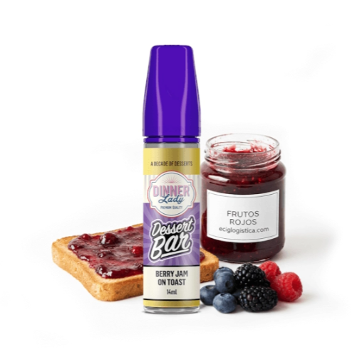 Dinner Lady Dessert Bar Long Fill Berry Jam On Toast 14/60ml