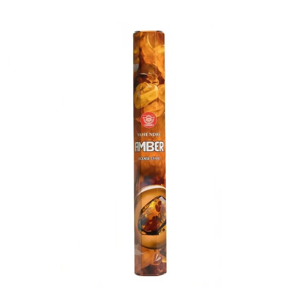 Amber Incense Sticks, 20 Pieces, Mahendra
