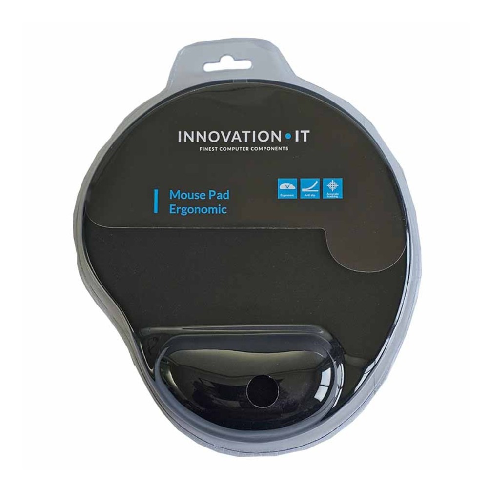 INNOVATION IT Ergonomic mouse pad with wrist support 25.5x22cm
