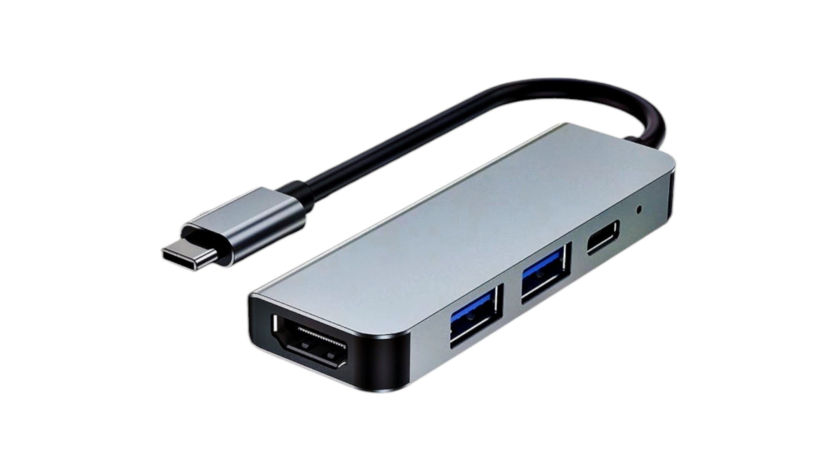 HUB Tech-Protect V2 4in1 USB-C - USB-A 3.0 / USB-A 2.0 / USB-C / HDMI - gray