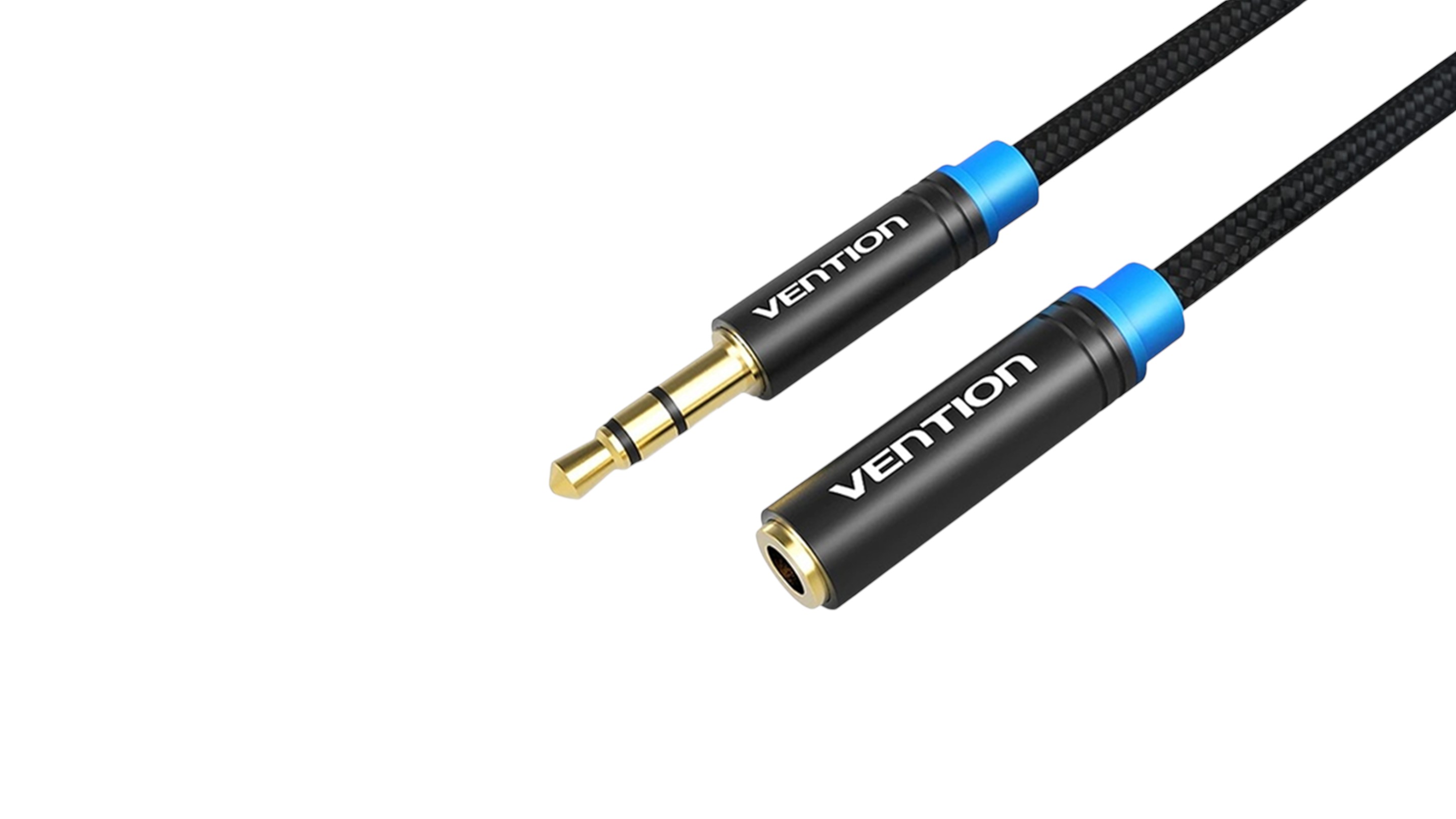 Vention AUDIO 3.5mm M-F Extension Cable Metal 1.0m VAB-B06-B100-M
