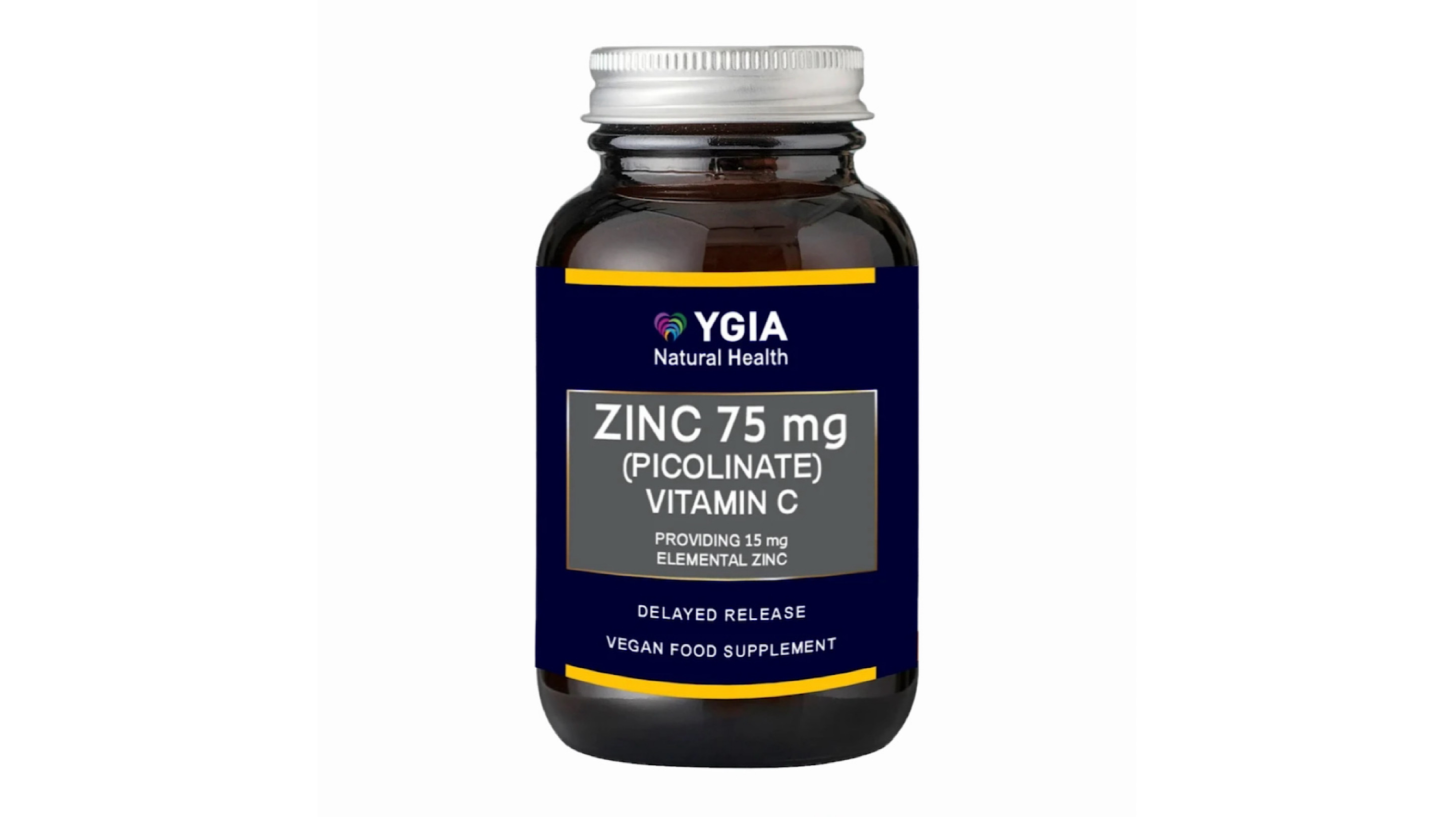 Ygia Zinc 75mg (Picolinate) Vitamin C 60 Caps