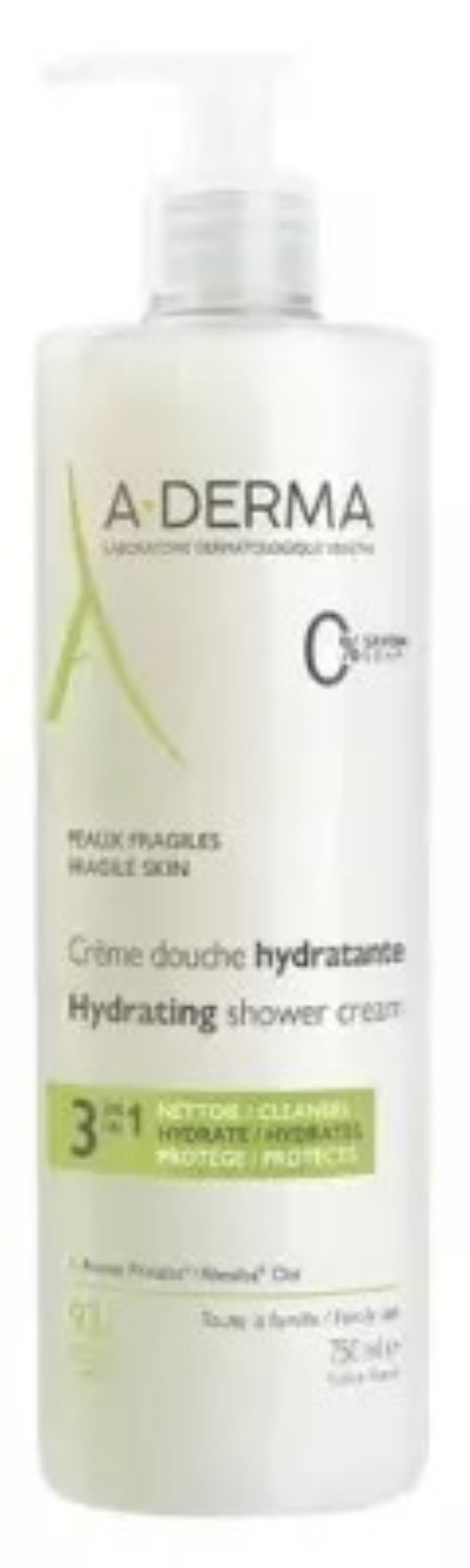 Aderma Body Moisturizer Hydra Bath Body Shower Gel 750Ml