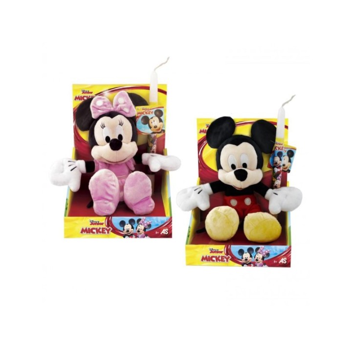 Disney Minnie or Mickey Mouse Plush Easter Candle Lampada